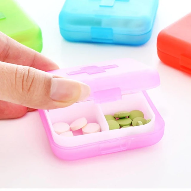 Portable Removable Frosted 4 Grid Pill Medicine Box kit Holder Storage  Organizer Container Case PillBox Home Supplies pastillero - AliExpress