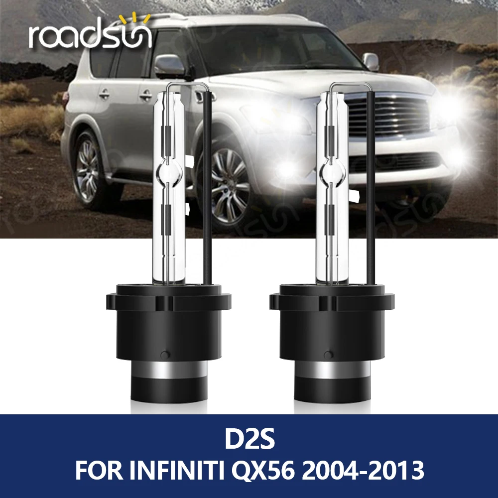 roadsun 2Pcs HID D2S Car Bulb Xenon Lights 12V 35W Headlight 3000K 4300K  6000K 8000K Auto Lamp for Infiniti QX56 2004-2013 - AliExpress