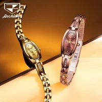 JSDUN 6531 Women Quartz Watch Fashion Barrel-shaped Dial Diamond Tungsten Steel Strap Waterproof Watch Luxury Brand Women Watch 2