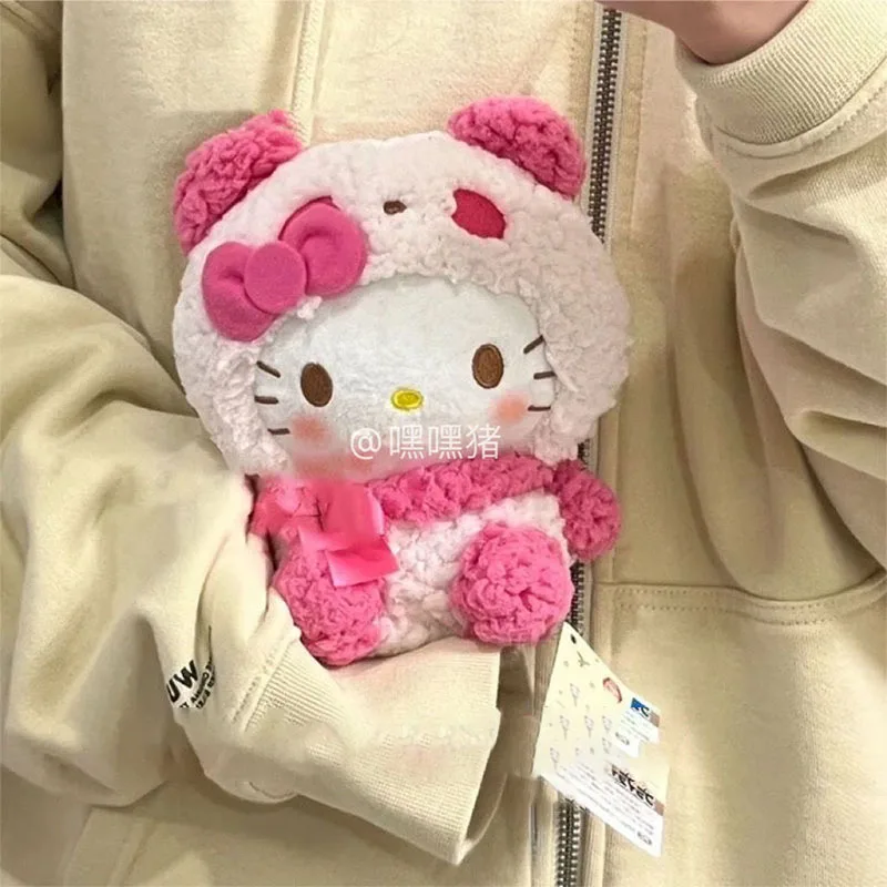 

Новинка милый аниме Hellokitty Kuromi My Melody Cinnamoroll крестик плюшевая кукла девочка сердце мультфильм креативный подарок для девочек