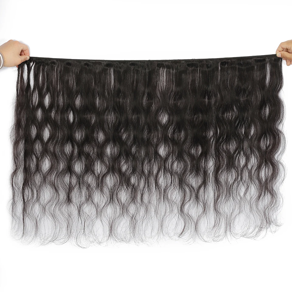 A inch brazilian body wave hair bundles natural color human hair weave