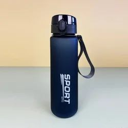 Brand Premium BPA-Free Leak Proof Sports Water Bottle - High Quality Portable Favorite Drink Container (400ml or 560ml) - 560ml (Dark Blue Sport)