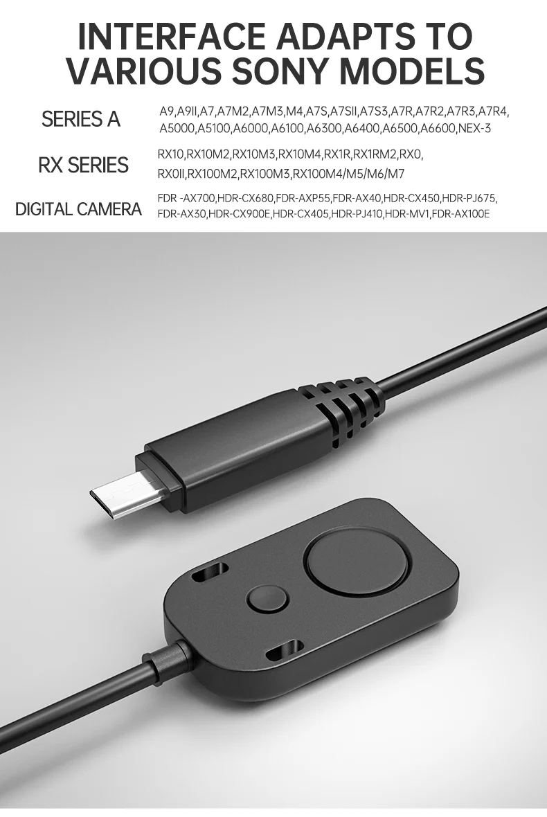 Description Picture 3 of itemRC-301 DSLR Remote Control Cord Camera Shutter Release Cable for Iconic Brand Nikon Iconic Brand Panasonic Cameras Focus/Take Pictures/Video
