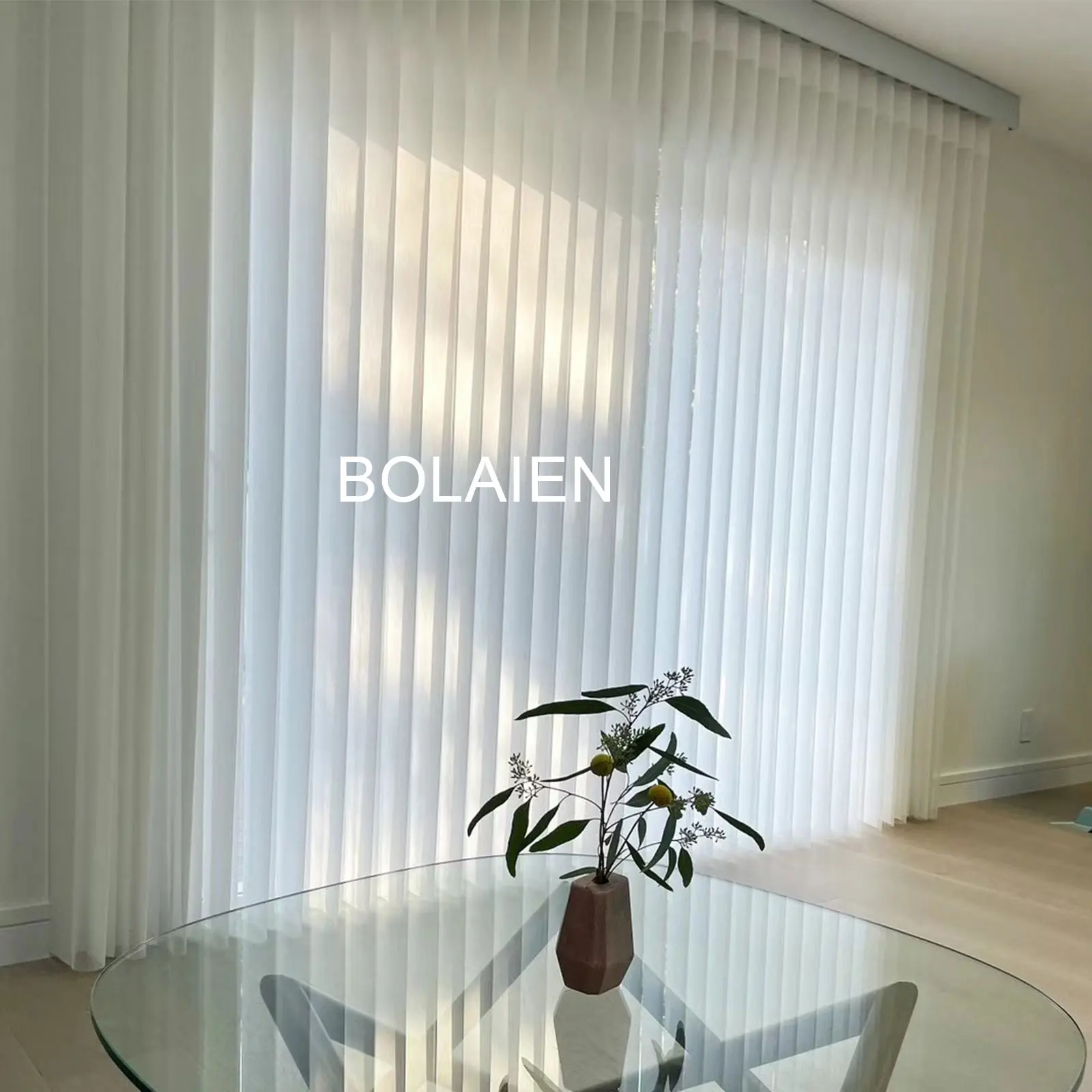 Dream Curtain Electric White Sheer Curtains Vertical Blinds for Sliding  Doors , Work with Google Home, Alexa Custom Size - AliExpress