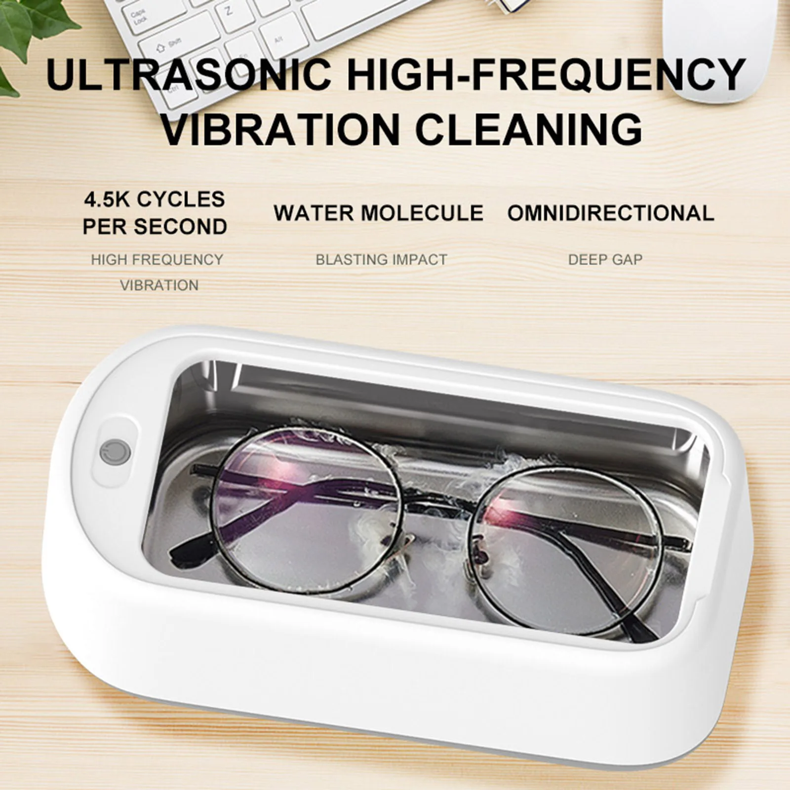 Automatic Ultrasonic Cleaner Watch Jewellery Glasses Cleaning Machine 600ml  UK