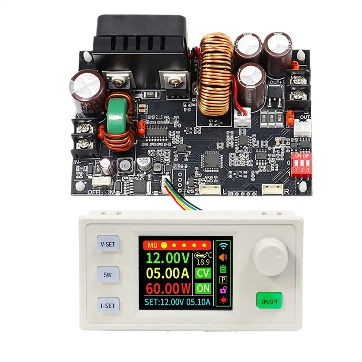 (A23G) XY6020LS CNC DC 벅 부스트 컨버터 20A 1200W 실험실 전력 조정기 정전압 및 전류 충전 모듈