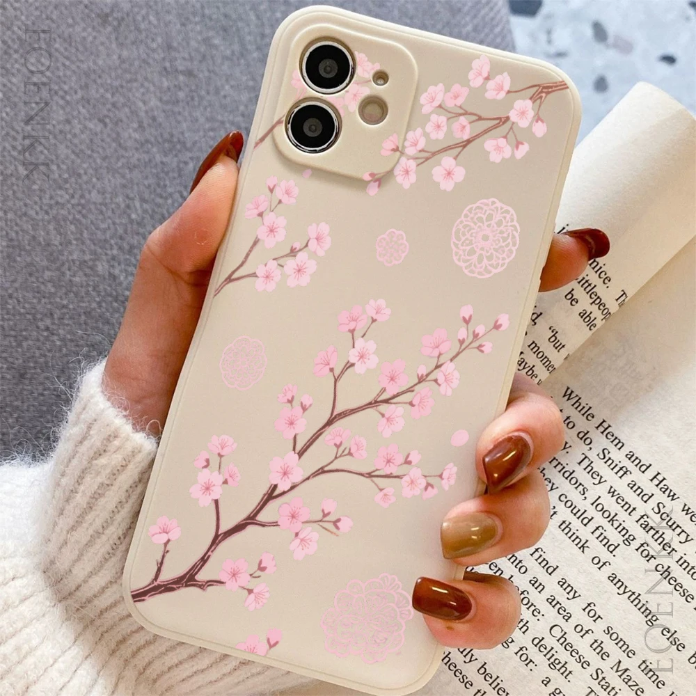 Pink Cherry Blossoms Slim Anti-Scratch Protective Case