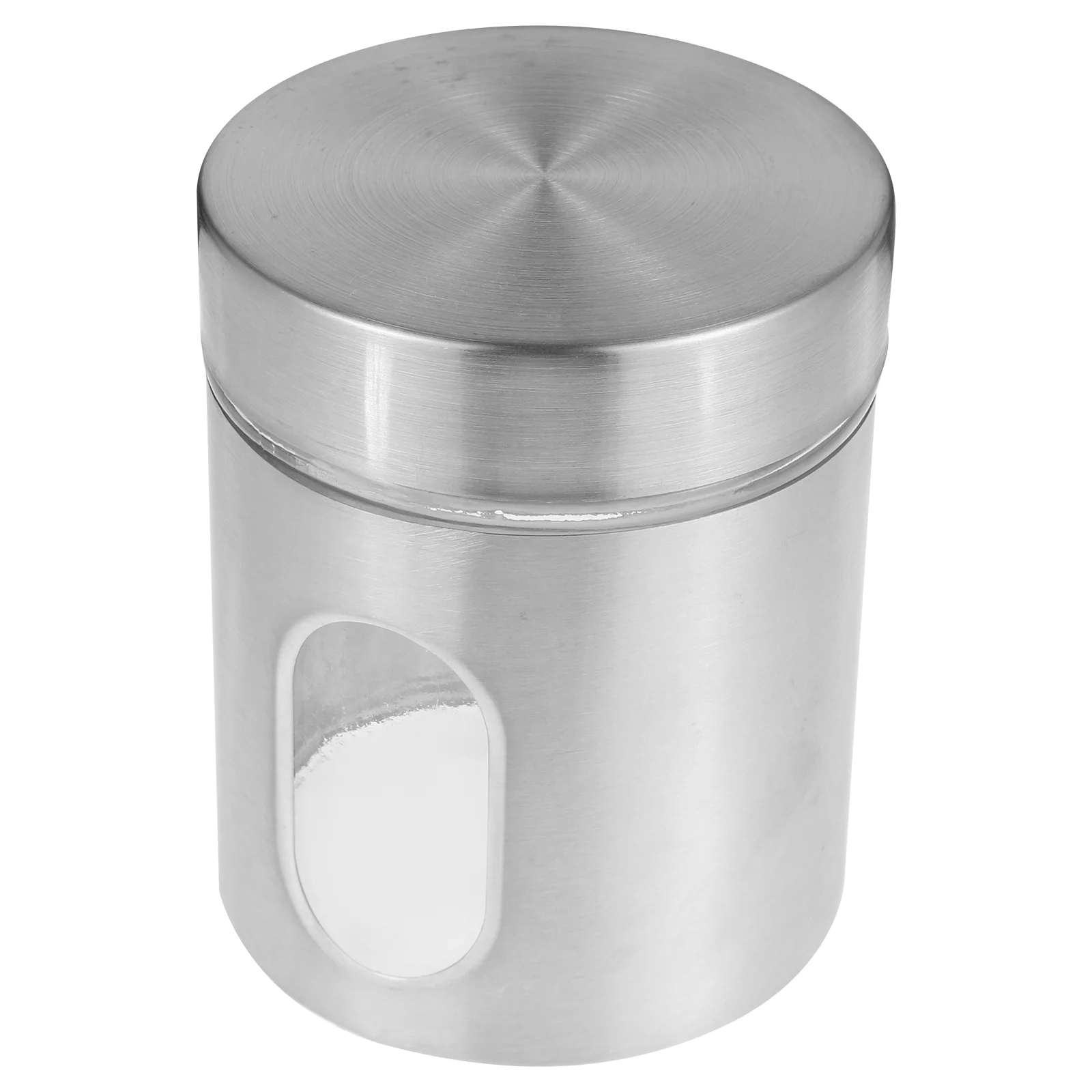 

Stainless Steel Storage Tank Tea Jar Coffee Holder Sealed Collection Container Visual Cookie
