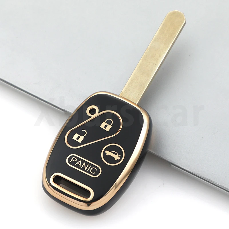 Key Case 2/3/4 Buttons Car Remote Shell Holder Fob For Honda Accord Civic CRV CR-V Pilot Insight Ridgeline TPU