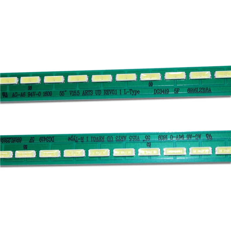 2 PCS LED Backlight Strip for LG 55UF6450 55UH6150 55UF6430 55UF770V 55UF7767 55UH625V 55uh6030 55UH615V 55uf680v 55SM8600PLA