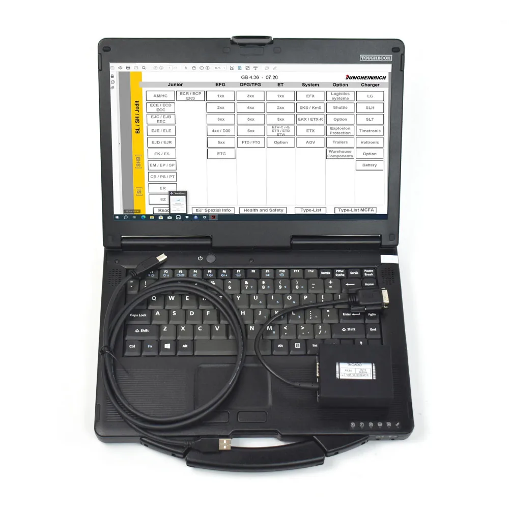 Toughbook Cf53 Per Judit Incado Box Diagnostic Kit Jungheinrich Judit 4 Judit Incado Interface Carrello Elevatore Diagnostico