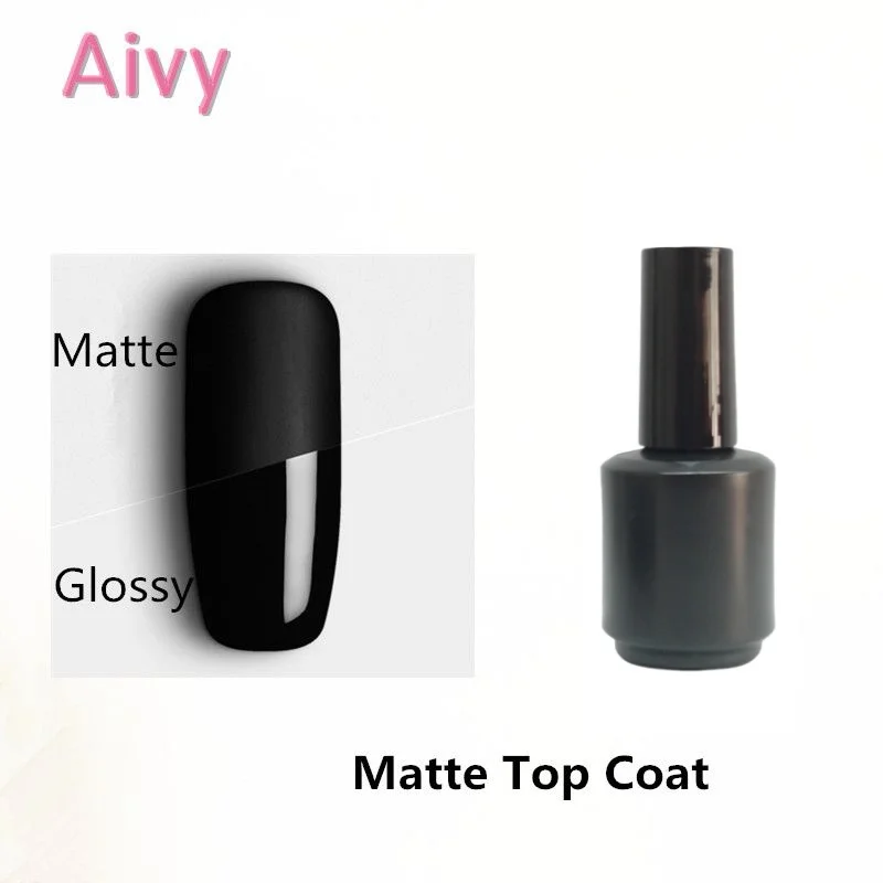 8 ml Base coat No Wipe Top coat Matte Top coat 2 pieces per set UV nail gel polish 5