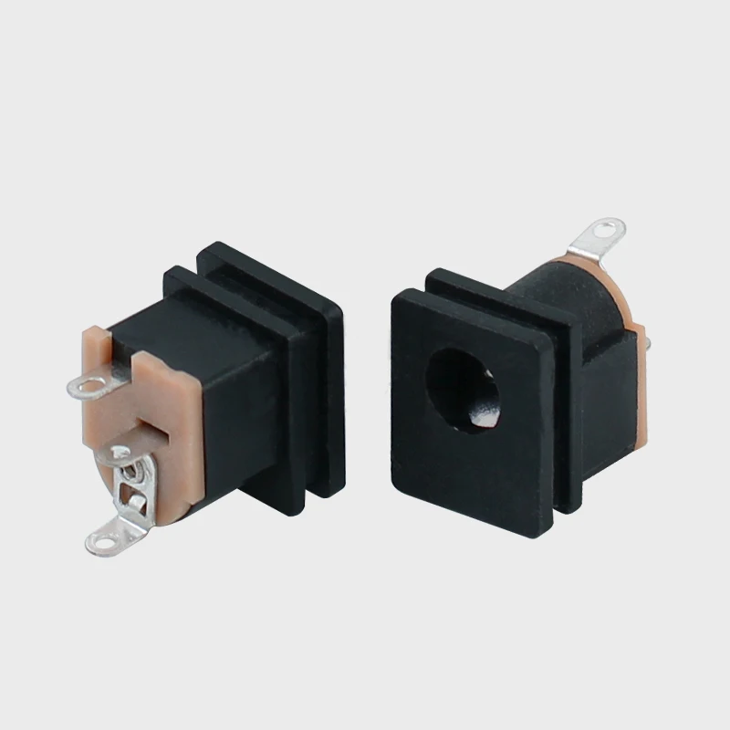 

5pcs Square panel installation DC socket 5.5 * 2.1MM power socket 2.1 female DC-015