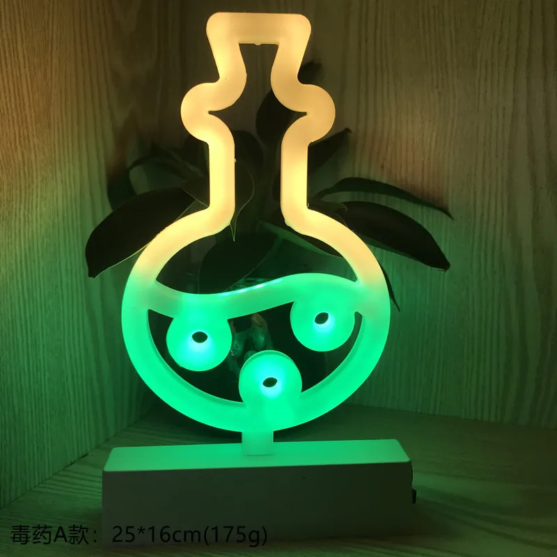 Insegna al neon fantasma di Halloween Decorazione al neon di Halloween Decorazione al neon per la casa Bambini Camera da letto Luce al neon Luce da