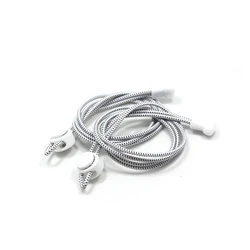 Colorful Elastic Lock Shoelaces (White black point)