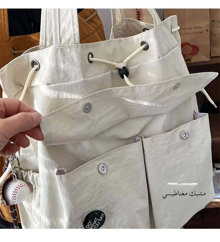 حقيبة ظهر خفيفة الوزن للسفر متعددة الاستخدامات، حقيبة نسائية عصرية للطالبات الجامعيات، حقيبة بسيطة للتنقل اليومي وتسلق الجبال...