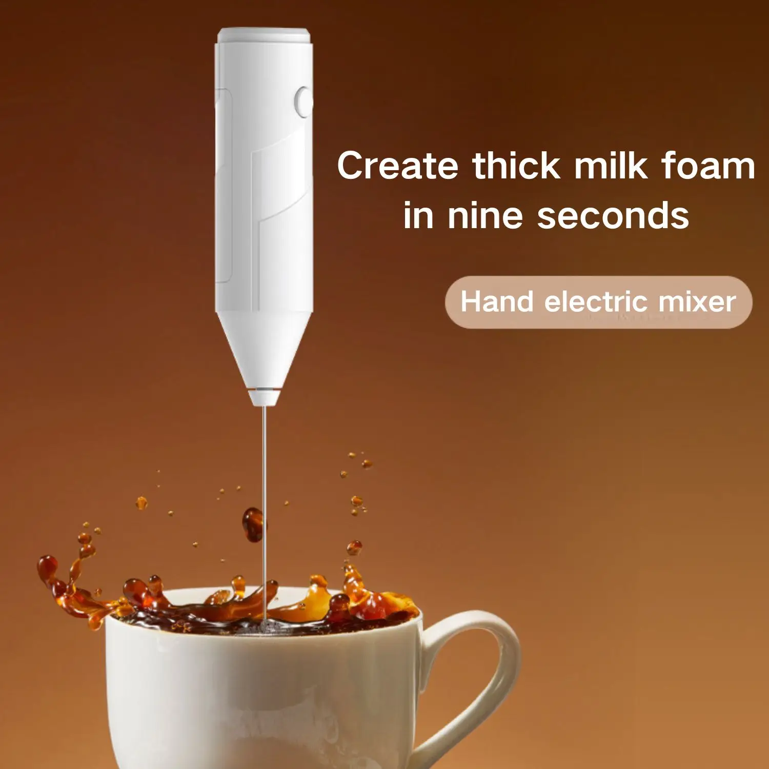 Handheld Electric Mixer Egg Beater Milk Frother Coffee Latte Cappuccino Foam Machine Matcha Mixer Kitchen Gadget 1 Pack