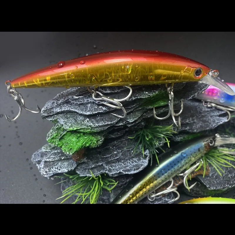 Sinking Minnow Fishing Lures 110mm 37g Heavy Wobbler Artificial Hard Baits Seawater Bait Seabass Tuna Pesca Fishing Accessories