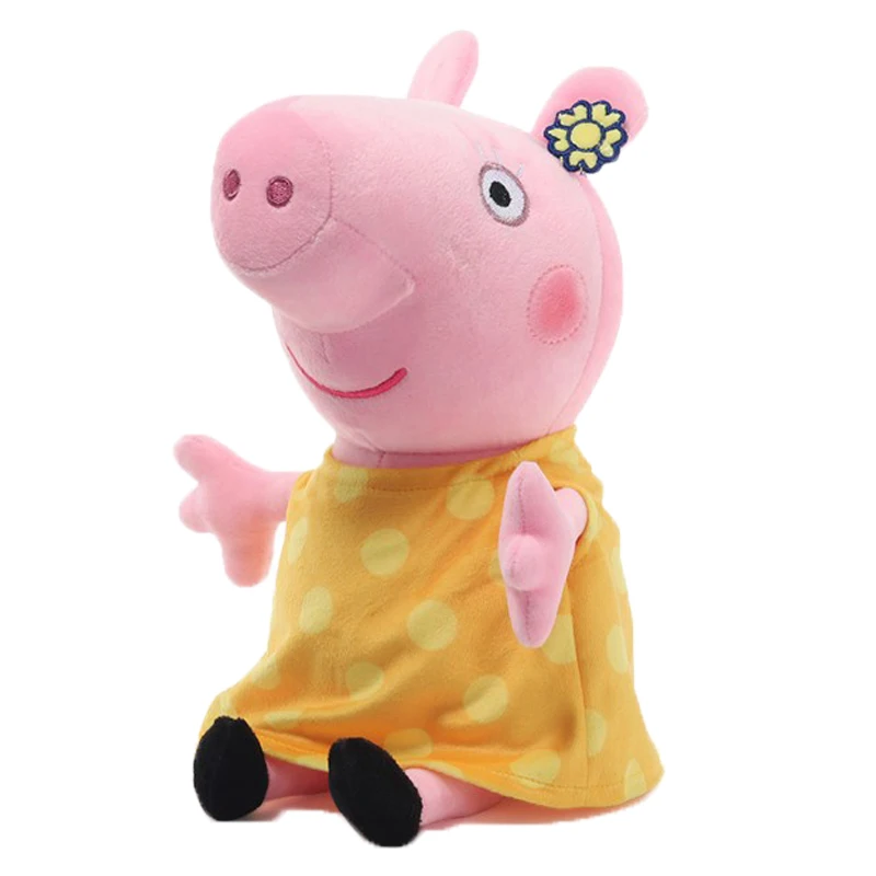 thumbnail image 1 of Muñeco de peluche genuino de Peppa Pig, George, papá y mamá, de 30 cm/11,8 pulgadas, juguete de regalo, decoración de la habitación del hogar, vacaciones, cumpleaños, juguete para niños, regalo, 1 of 5
