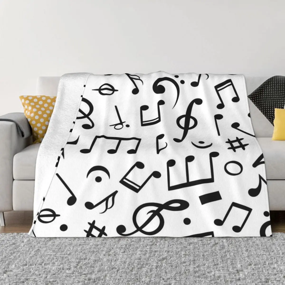 

Коленное одеяло для Дома Music Note 2155, одеяла и пледы, одеяло