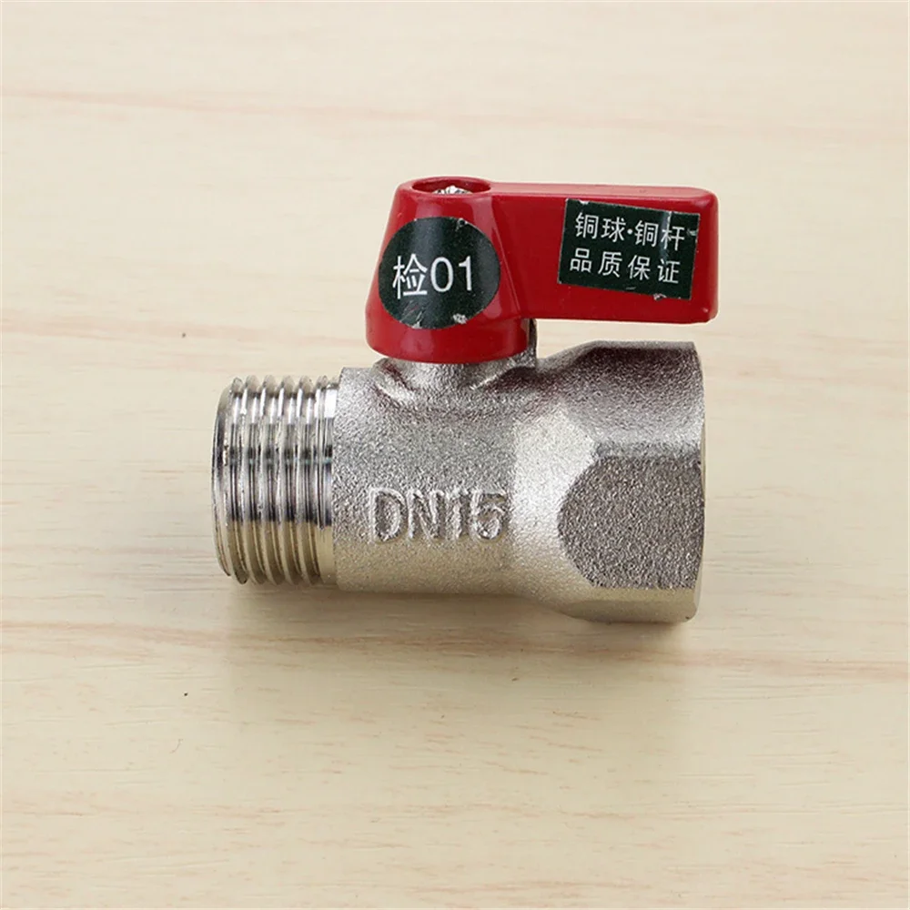 Full Copper Thickening Integrated Ball Valve Inner And Outer Teeth DN15 Copper Ball Core Valve 1/2 Switch