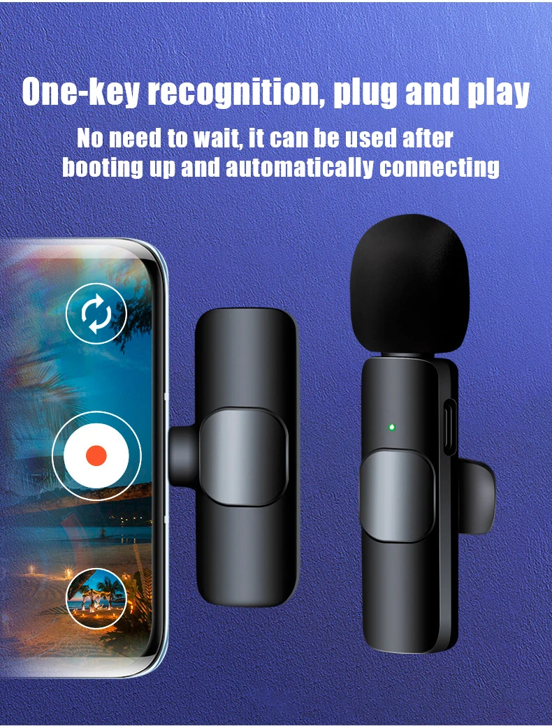 Bluetooth, Mini Mic para telefone, PC, celular,