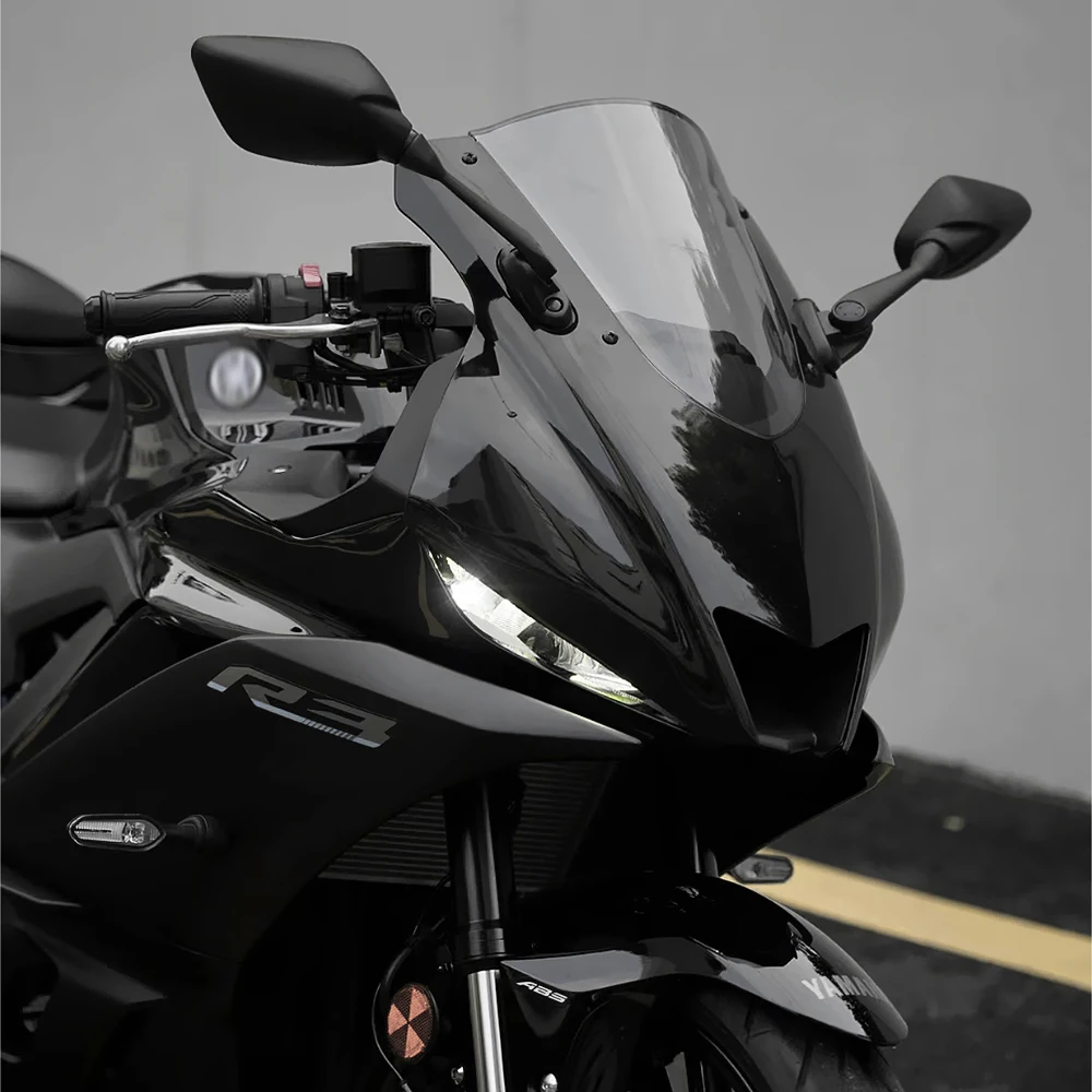 Front Nase Obere Gugel Verkleidung Für Yamaha YZF R3 R25 2019-2024 Scheinwerfer Gugel Maske Abdeckung Nase Upgrade R1 R6 Stil Kleine Augen – Detail 4