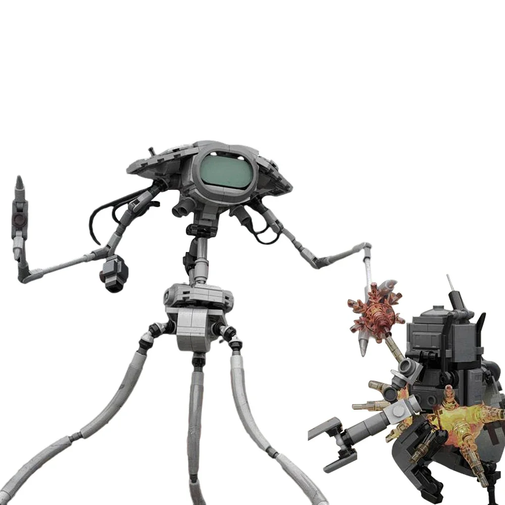 

Gobricks MOC Mech robot combat Martians Fighting Machine Model Building Blocks Characters Aliens Bricks Toy for Kid BirthdayGift