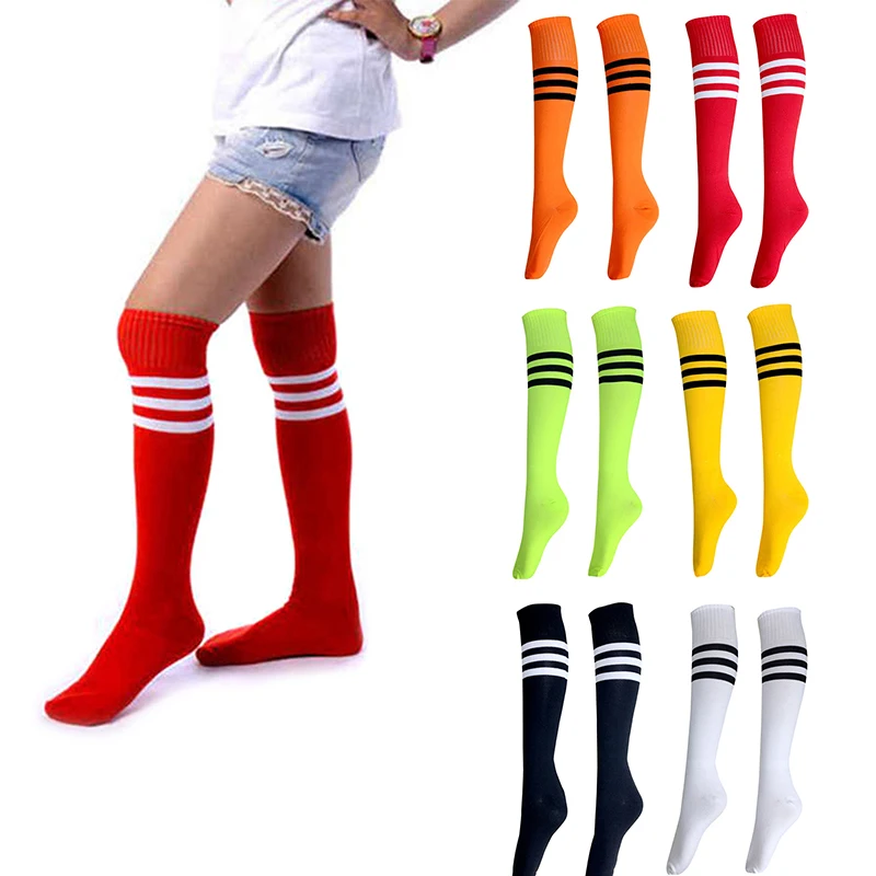 

Men Women Football Socks High Quality Long Tube Knee Cotton Legging Stockings Soccer Baseball Running Sports Adults Socks