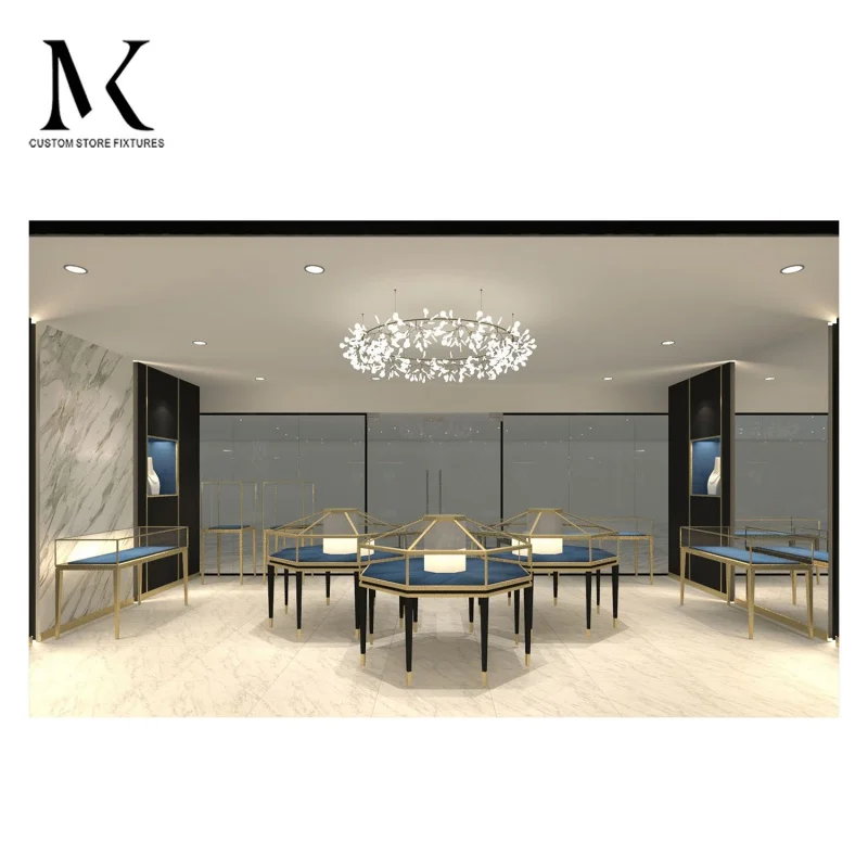 커스텀 Lishi 쥬얼리 샵 장비 피팅 디스플레이, 목재 쥬얼리 디스플레이 쇼케이스, 쥬얼리 샵 인테리어 디자인