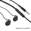 Anti-noise Sleeping Wired Headphones with Microphone Headset Universal Earphones Hotels Living Room Single Type-C White 2