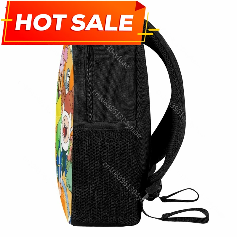 Cartoon Animation Adventure-time Cute Pattern School Bag Practical Book Bags for Kids Daily Travel Backpack Gift