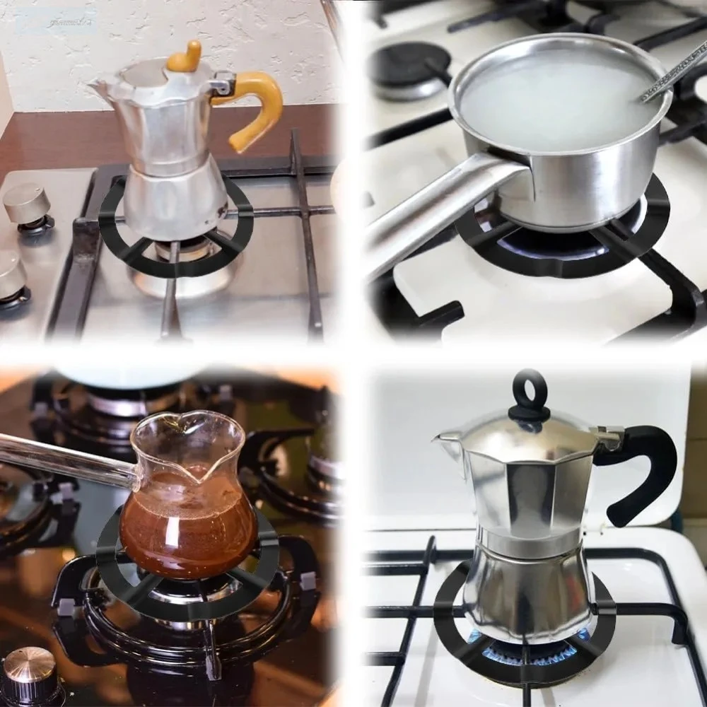 Stove Stand 1 Pack Small Stove Stand Gas Wok Ring Stainless Steel Moka Pot Stand Coffee Pot Round Burner Cookware Cooking Accessories