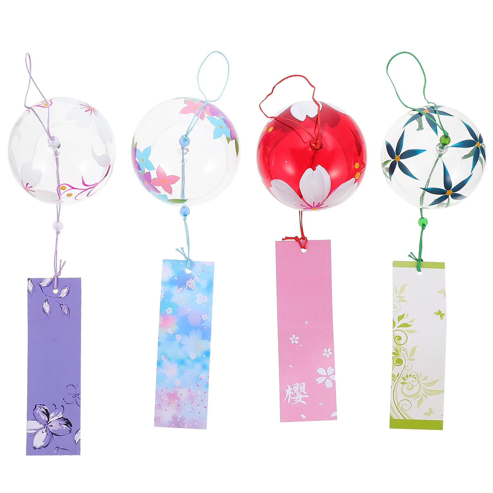 

Glass Hanging Glass Hanging Bells Japanese Fengshui Decor Luck Blessing Wind Chime Balcony Glass Wind Bells Wind Bell Decoration