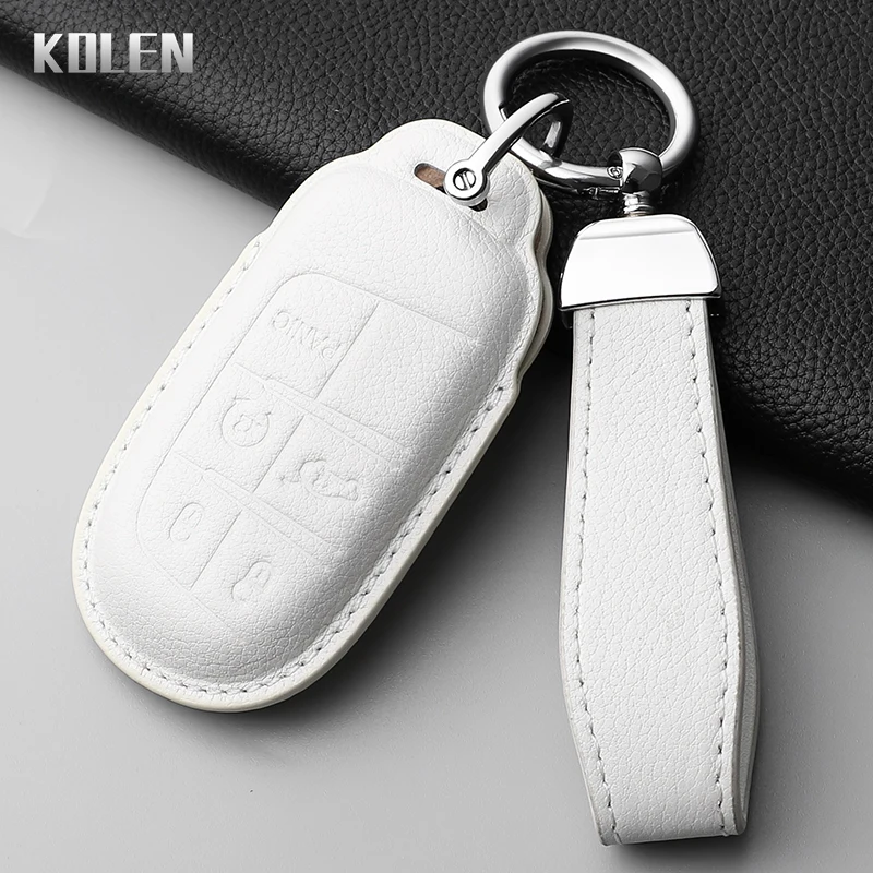 Premium Genuine Leather Car Key Case Cover