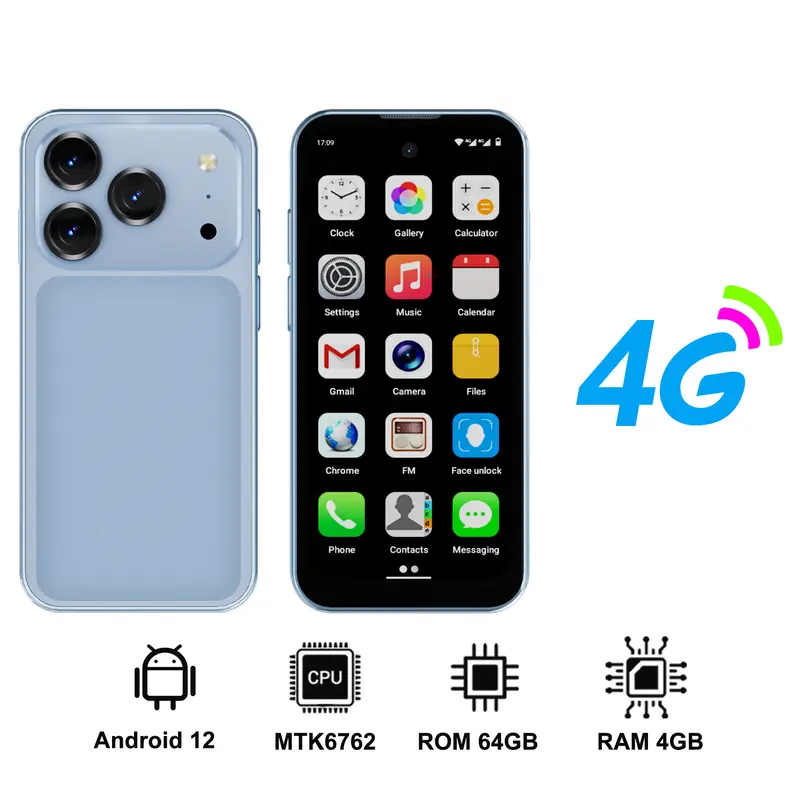 SERVO 19 Air 4G LTE Mini Smartphone Android 12.0 System 6GB+128GB Play Store Face Unlock GPS Dual SIM 3.88" Small Smart Phones - Image 11