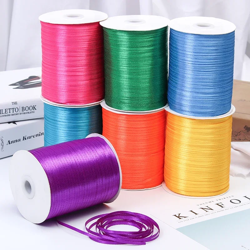Luxurious 10m White Silk Satin Ribbon for Gift Wrapping & Special Occasions
