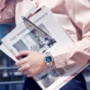 ROCOS Luxury Brand Watch Nautilus Ladies High Quality Fashion Quartz Blue Dial Square Wrist Watch Women's Waterproof Watch R139L 4