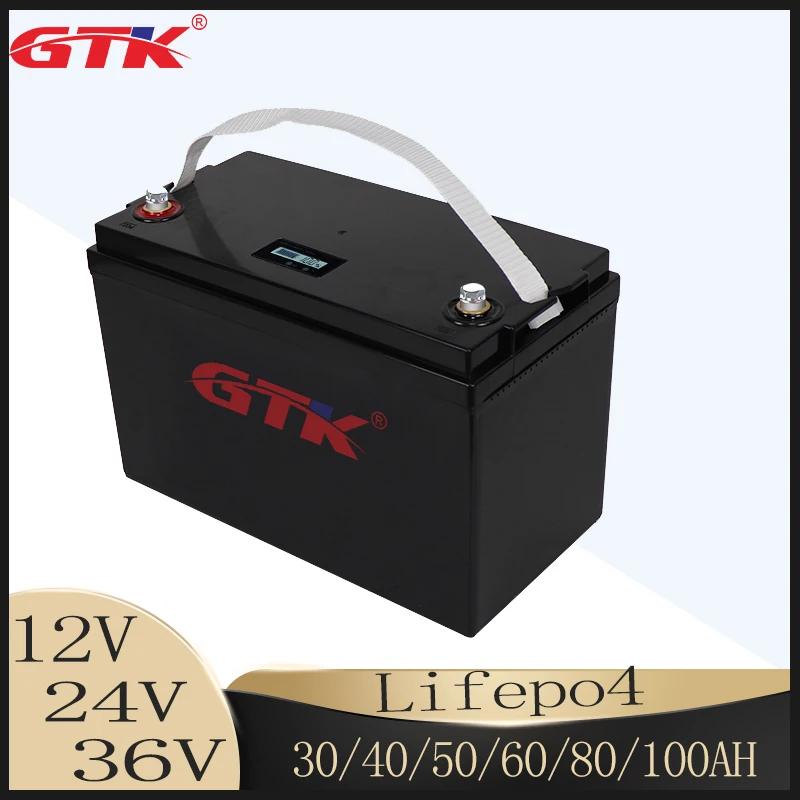 GTK-リチウム電池,12V,24V,36V,30Ah,40Ah,50Ah,60Ah,100Ah,LiFePo4  