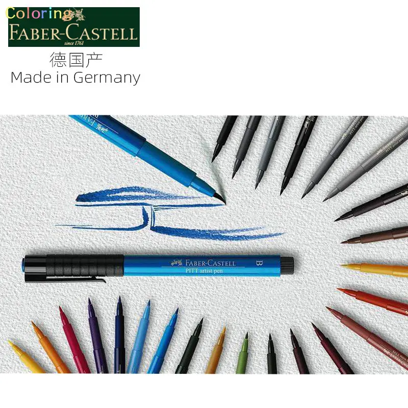 Faber-Castell Pitt Artist Brush Pen - Set of 12 - Bright