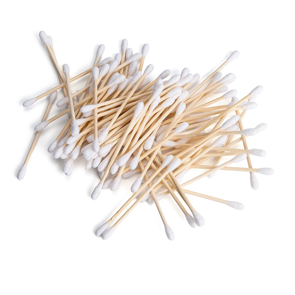 5 bag /500 pcs One-time cotton swabs, cotton pads,  cleaning swabs, makeup tools, cotton pads Clean the eyes,Makeup remover 2