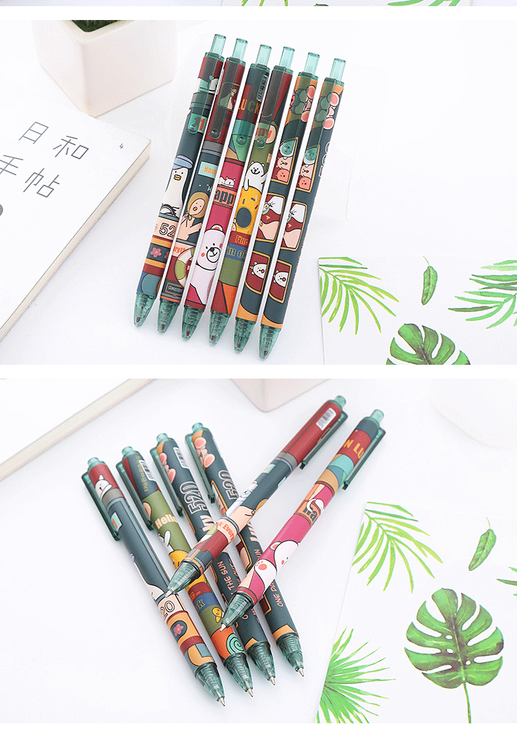 Yatniee 6pc Kawaii Pens Stationery Supplies Office Accessories Aesthetic  Stationery Japanese Stationery Kawaii Things For School - AliExpress
