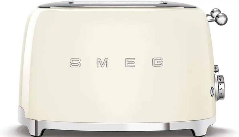 Style Retro Aesthetic 4 Slice Toaster 6 Presets Extra Wide Slots Cream 4