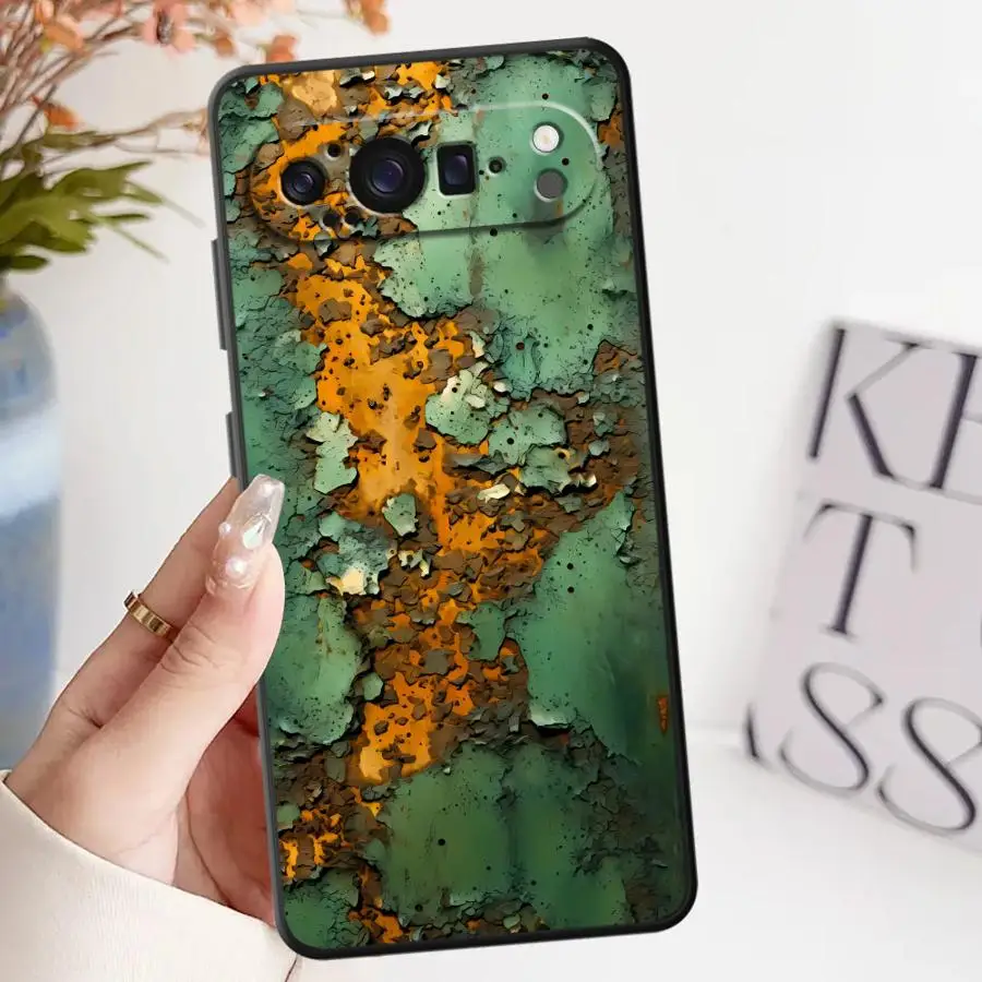 Vintage-Inspired Black Soft Shell Phone Case