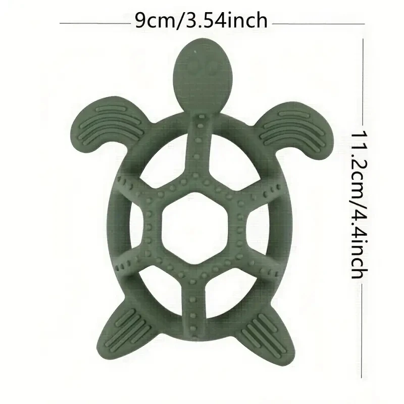 Baby Teething Toys, Turtle Infant Chew Toys, Silicone, BPA Free, BPA Free, 3M + Baby Teething Relief 6