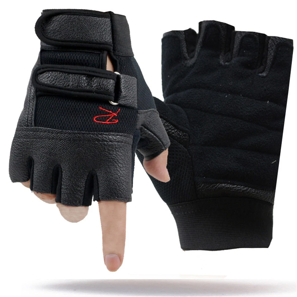 Men Women Gym Gloves Weight Lifting Bodybuilding Weight Lifting Gloves Fitness Training Gloves With Lengthen Wrist Straps 1011