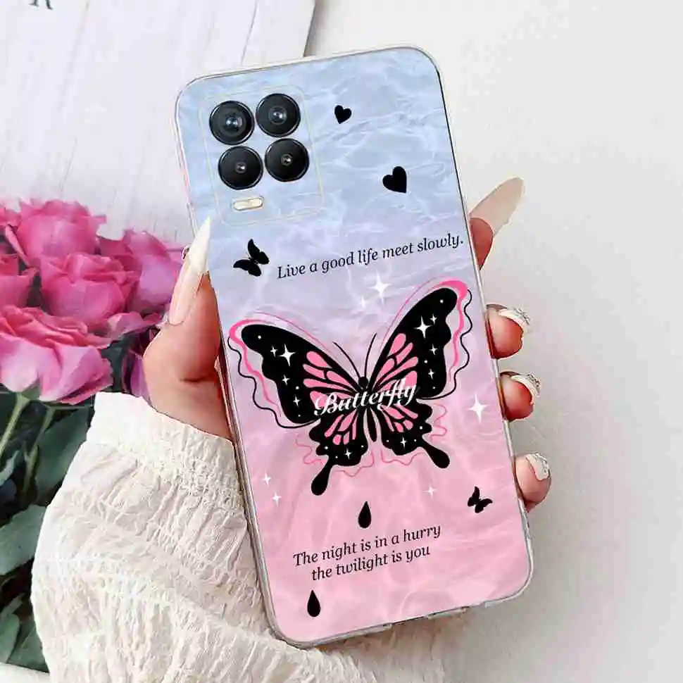 Floral Print Soft Silicone TPU Phone Case - Elegant Protective Cover