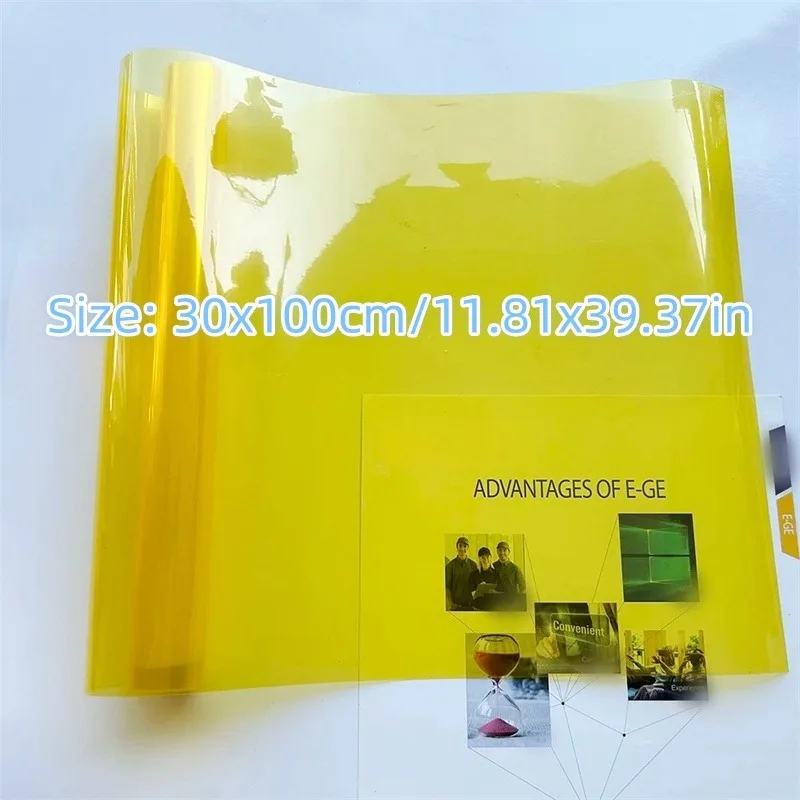 Luce per auto gialla Faro Fanale posteriore Tinta Pellicola in vinile Adesivo che copre la luce Pellicola per lampada posteriore Decorazione per auto Pellicola per luce automobilistica - immagine 4