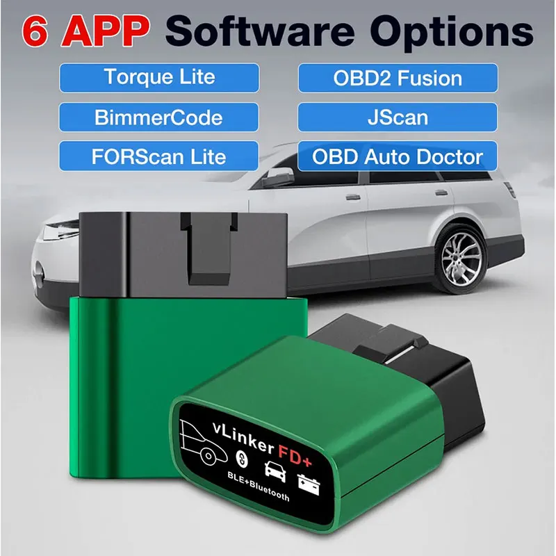 Vgate vLinker FD+ OBD2 Scanner ELM327 V2.2 Car Diagnostic-Scanner Bluetooth 4.0 FORScan J2534 OBD 2 II Auto Tools For Fo.rd