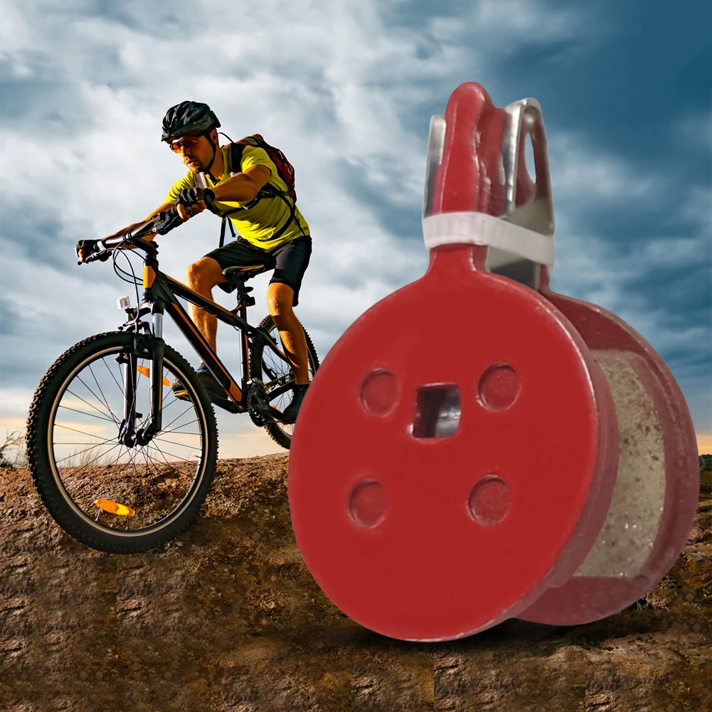 2pcs Mountain Bike Brake Pads Resin Semi-Metallic Bicycle Cycling Braking Disc